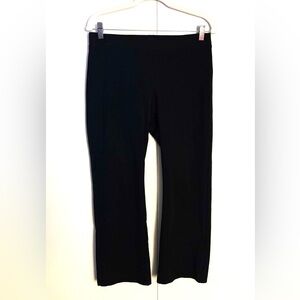 Eileen Fisher Black Washable Stretch Crepe Slim Ankle Pants XS 25" inseam